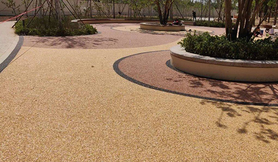 胶粘石路面施工厂家